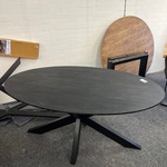 Eetkamertafel Mango Milaan 160cm, zwart